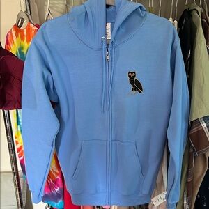 Custom embroidered Blue OVO Owl Hoodie
